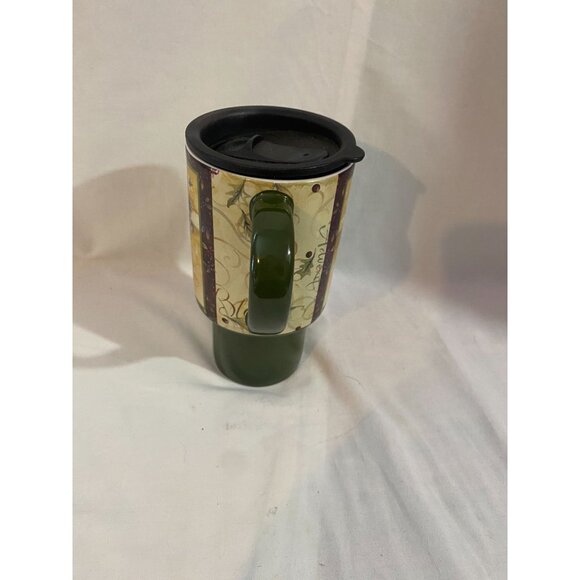 2007 Lang Mugs "This Day" Thou art My Sons Green Coffee Mug with Lid - Picture 4 of 5